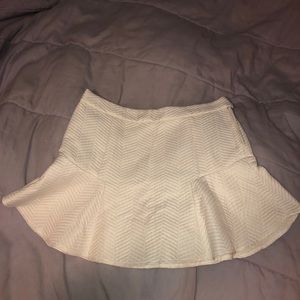 Nasty Gal White Trumpet Flare Skirt